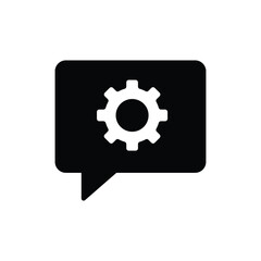 gear service settings repair chat icon vector