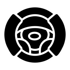sterring wheel Solid icon © Barudak Lier