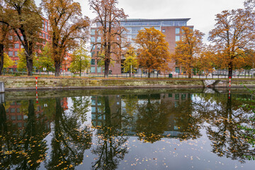 Obraz premium Hiroshimasteg Bridge view in Berlin