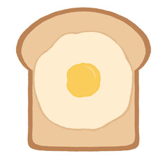 fried egg and toast