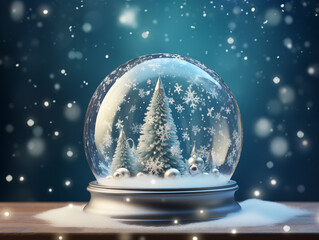 Fototapeta na wymiar snow globe Christmas