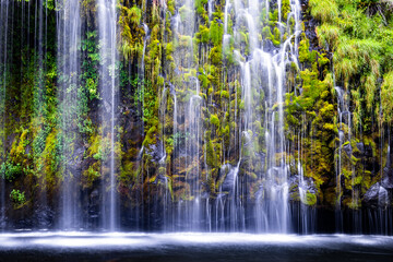 Incredible Green / Mossy Hidden Waterfall in California