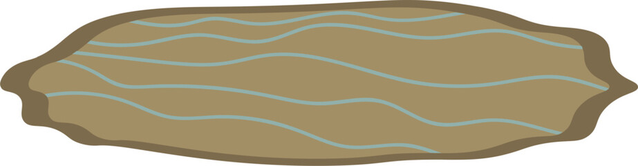 Oval rug illustration