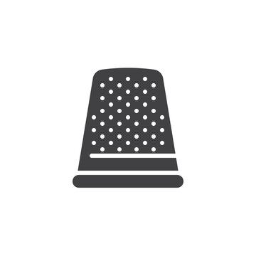 recommend clip art: Sewing thimble vector icon