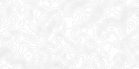 Background with wave lines Topographic map. Geographic mountain relief. Abstract lines background. Contour maps. Vector illustration, Topo contour map on white background, Topographic contour lines.