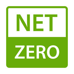 net zero carbon footprint icon vector emissions free  no atmosphere pollution CO2 neutral stamp for graphic design, logo, website, social media, mobile app, UI