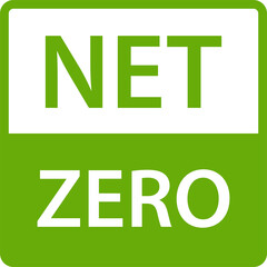 net zero carbon footprint icon emissions free  no atmosphere pollution CO2 neutral stamp for graphic design, logo, website, social media, mobile app, UI