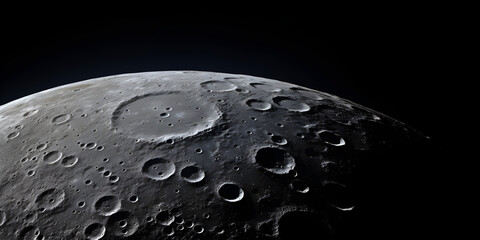 Lunar Crater Landscape on the Moon,,
Moon's Pockmarked Landscape Generative Ai - obrazy, fototapety, plakaty