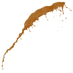 Coffee, chocolate, liquid stains isolated on a transparent background. Royalty high-quality free stock PNG image of Coffee, Tea Stains  spill. Round coffee stain isolated, cafe splash fleck drink, slu