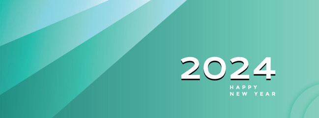 2024 new year Facebook cover web banner template