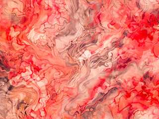 Marbled blue and pink abstract background. Liquid marble gradient mixing Swirled ink pattern texture watercolor acid wash texture bright colorful