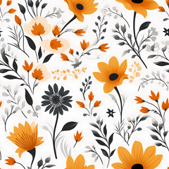 fabric pattern, seamless pattern flowers