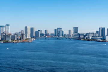 Naklejka premium 東京ウォーターフロントの風景