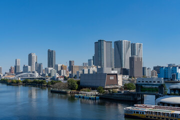 Fototapeta na wymiar 東京ウォーターフロントの風景