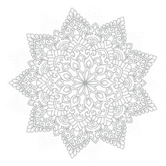 Circular pattern in form of decorative mandala design