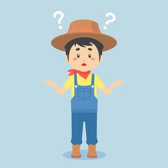 Farmer Confused with Question Mark
