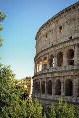 Coliseum Rome Sunday Italy Architecture