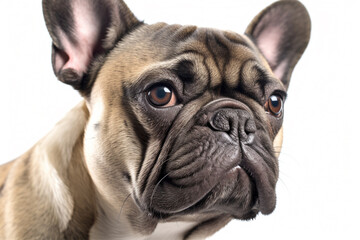 Fototapeta premium Portrait of fawn colored French Bulldog dog
