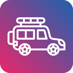 Vector Design Jeep Icon Style