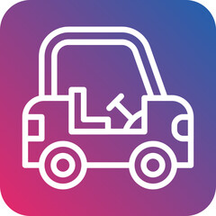 Vector Design Golf Cart Icon Style