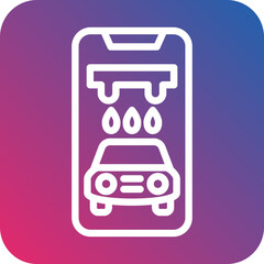 Vector Design Car Wash App Icon Style