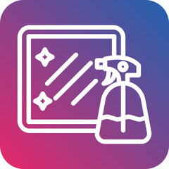 Vector Design Glass Cleaner Icon Style