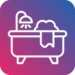 Vector Design Bathtub Icon Style