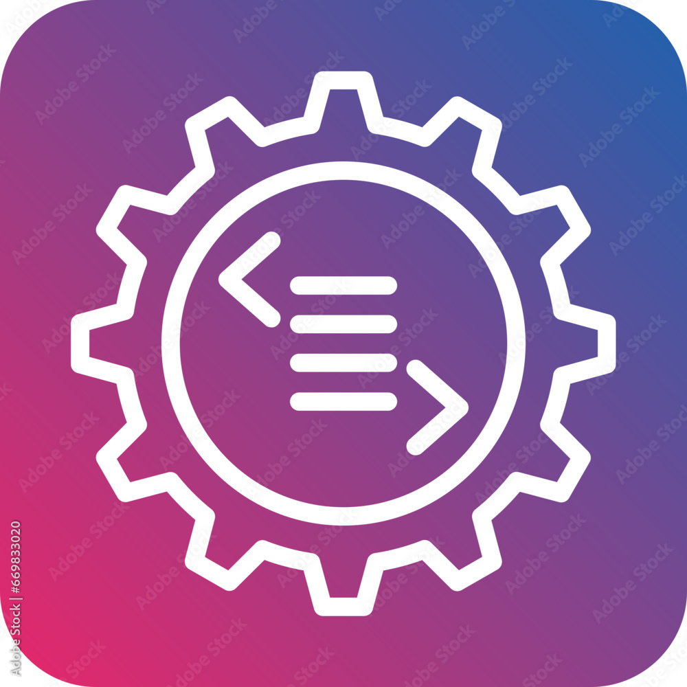 Poster vector design code settings icon style