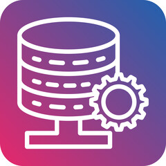 Vector Design Database Settings Icon Style