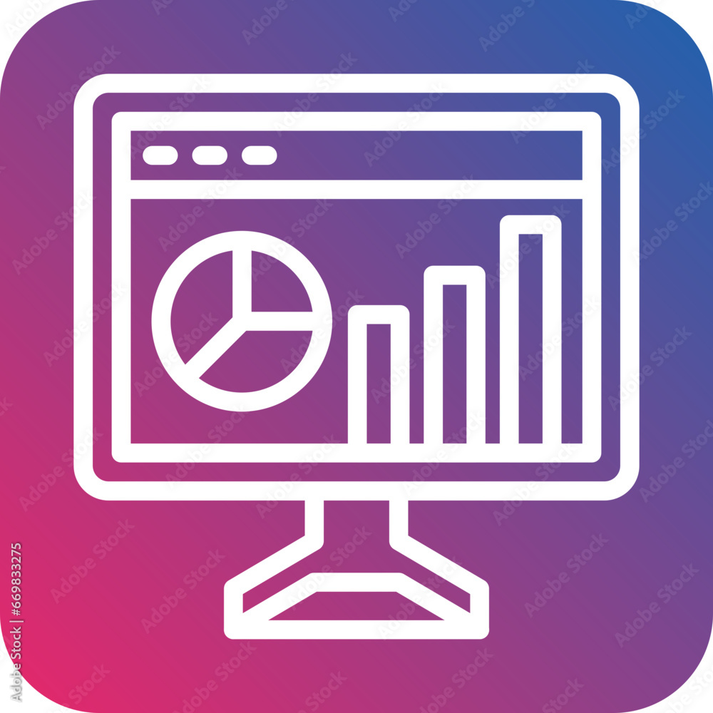 Poster vector design website dashboard icon style
