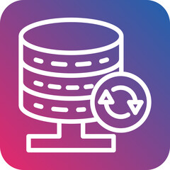 Vector Design Database Backup Icon Style