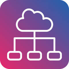 Vector Design Cloud Connection Icon Style