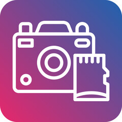 Vector Design Camera Drive Icon Style
