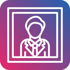 Vector Design Passport Photo Icon Style
