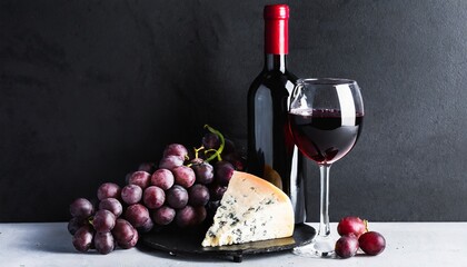 red wine and cheese