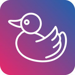 Vector Design Rubber Duck Icon Style