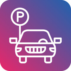 Vector Design Car Park Icon Style