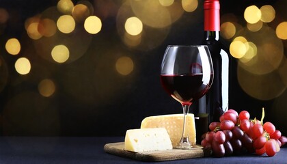 red wine and cheese