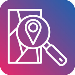 Vector Design Search Map Icon Style