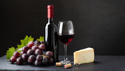 red wine and cheese