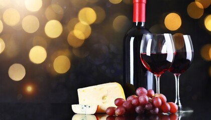 red wine and cheese