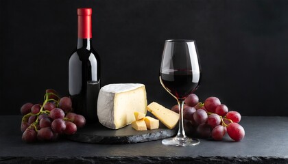 red wine and cheese