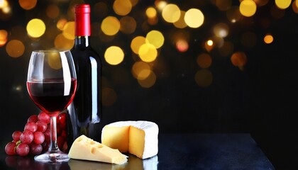 red wine and cheese