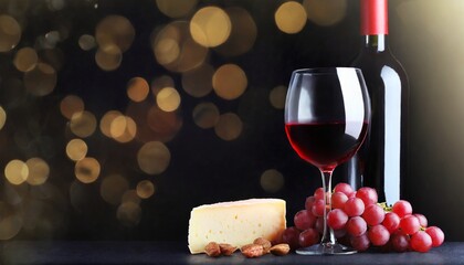 red wine and cheese
