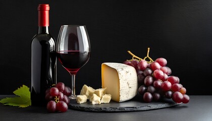 red wine and cheese