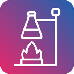 Vector Design Burning Flask Icon Style