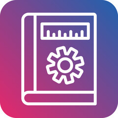 Vector Design Engineer Notebook Icon Style