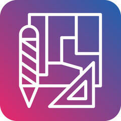 Vector Design Engineering Sketch Icon Style