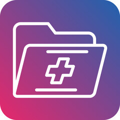 Fototapeta premium Vector Design Medical Folder Icon Style