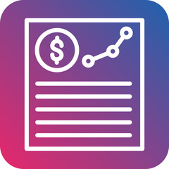 Vector Design Project Budget Icon Style
